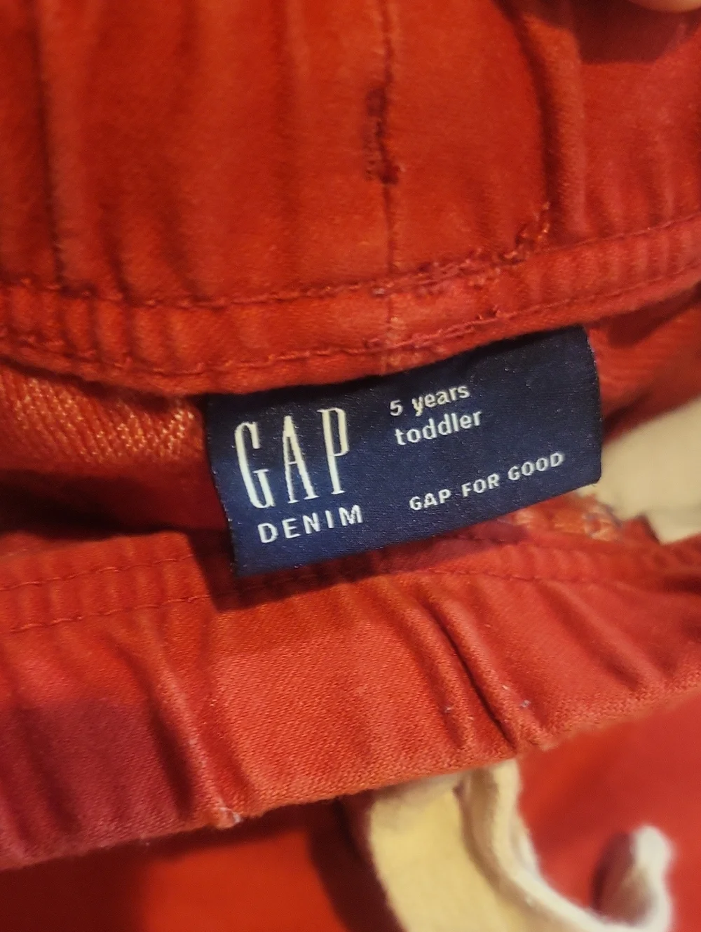 GAP Kids Denim Pull-On Shorts Red Size 5 Years